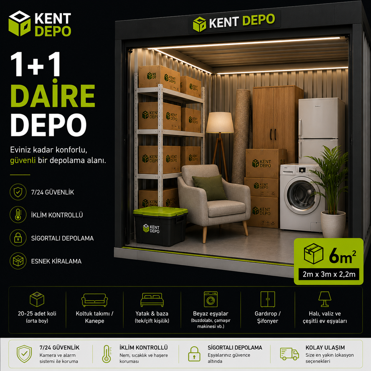 1+1 Daire Depo - Kent Depo Samsun